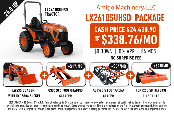 LX2610SUHSD Amigo Tractor Package Updated 336